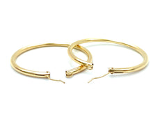 14KGF Hoop Earrings , Sku#120 C-Z 4 GF