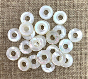 Mother of Pearl Donut Beads Sku#M603