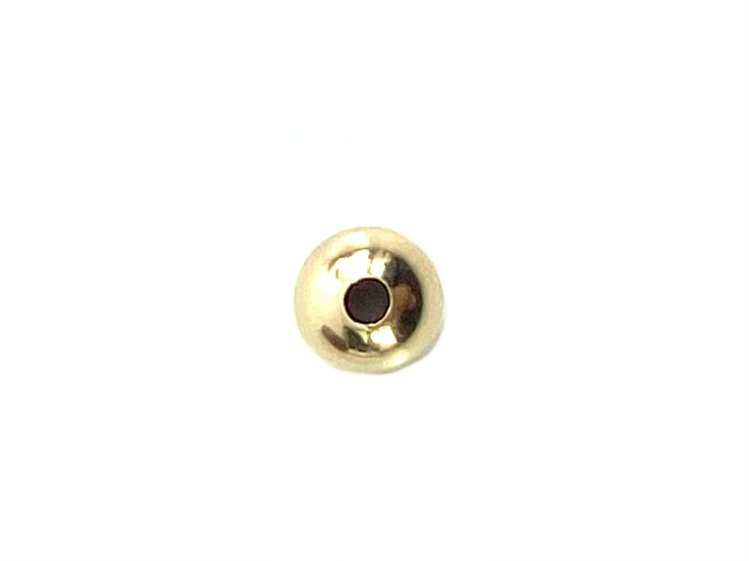 14K Solid Gold 5mm Round Bead, Sku#064BRP10500000 HMF1050A