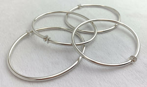 SS Flex Bangle w/6.0mm Cups