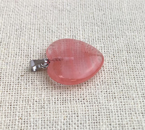 Watermelon Stone Heart Pendant