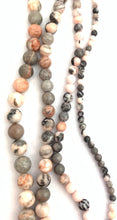 Pink Travertino Alhambra Bead Strand Sku#M2911