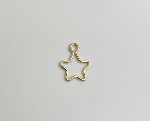 14k Gold Filled Star Charm