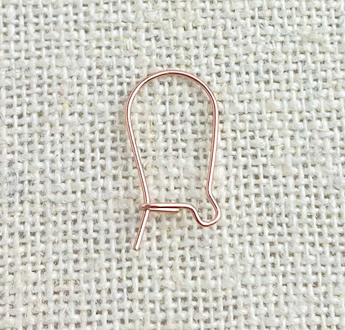 14k RGF 16.0mm Kidney Ear Wire (0.51mm)