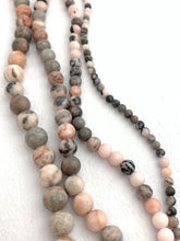 Pink Travertino Alhambra Bead Strand Sku#M2911