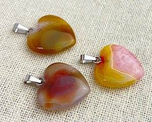 Agate Heart Pendant