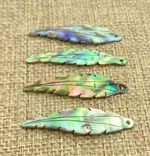 Abalone Feather Charm