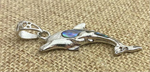 Abalone Sterling Silver Dolphin Pendant