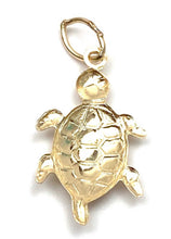 14K solid gold turtle charm, SKU#198C