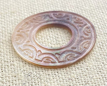 Mother of Pearl Circle Charm