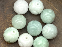 Natural Carved Jade Beads , Sku#A47