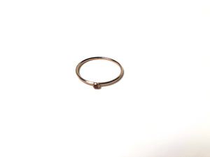 14kGF 2mm Ruby Stacking Ring