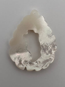 Mother Of Pearl Flower Drop, Sku#M2266
