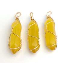 Wire Wrapped Cat Eye Pendant