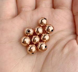 14k Rose Gold Filled 8mm Bead