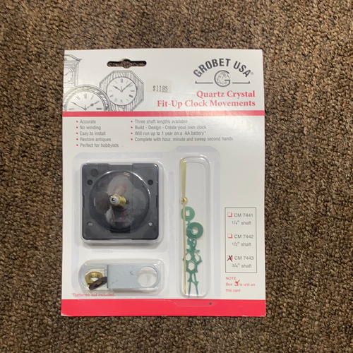 Quartz Crystal - Fit-Up Clock Movement