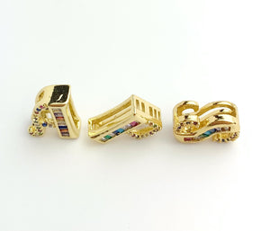 14k Gold Plated Initial Charms