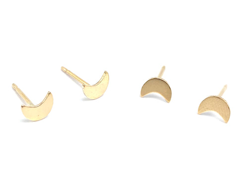 14KGF moon earrings, SKU#167.020-4