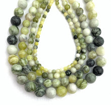 Blue & White Jade Bead Strand Sku#M2885