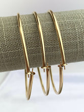 14kGF Flex Bangle w/4mm Cup & Peg