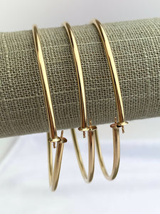 14kGF Flex Bangle w/4mm Cup & Peg