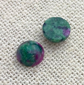 Ruby Fuchsite Circle Cabochon