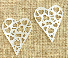 Mother of Pearl Heart Charm