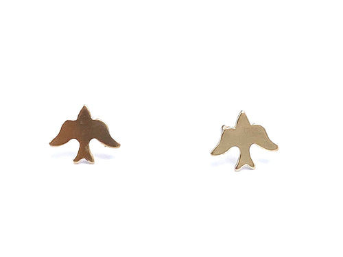 14KGF Bird Studs , Sku#294.020-4