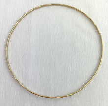 14k GF Hammered Wire Stacking Bangle