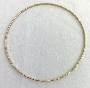 14k GF Hammered Wire Stacking Bangle