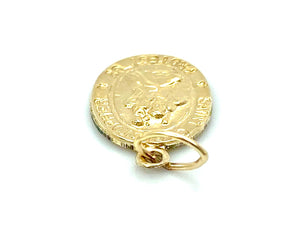14KGF Saint Christopher Charm , Sku#1732-C