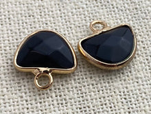 Onyx Gold Plated Charm
