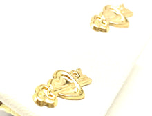 14KGF Key & Heart Studs , Sku#79-4