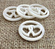 Mother of Pearl Heart Charm Sku#M167