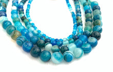 Blue Agate Dyed Bead Strand Sku#M2708