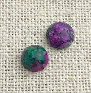Ruby Fuchsite Circle Cabochon