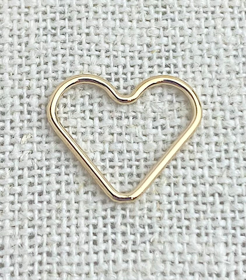 14k Gold Filled Heart Jump Ring CL 1x15.0mm