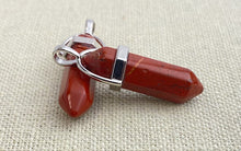 Jasper Silver Plated Pendant
