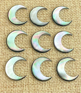Mother of Pearl Moon Charm