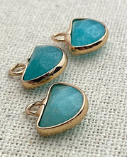 Amazonite Gold Plated Charm Sku#M1496