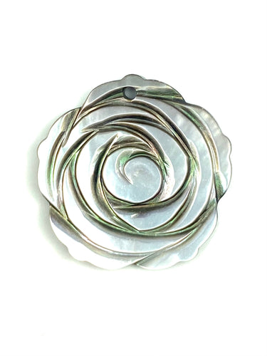 Mother Of Pearl Rose Shell, Mother Of Pearl Bead, Sku#M188