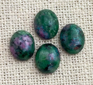 Ruby Fuchsite Oval Cabochon