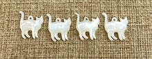 Mother of Pearl Cat Charm