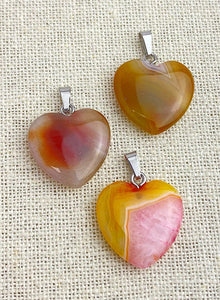 Agate Heart Pendant