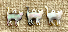 Mother of Pearl Cat Charm