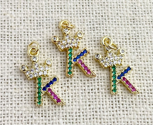 Gold Plated “K” Initial Charm