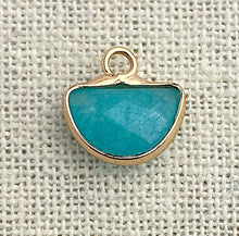 Amazonite Gold Plated Charm Sku#M1496