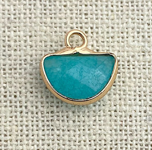 Amazonite Gold Plated Charm Sku#M1496