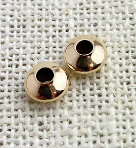 14k GF Saucer Bead 5.5x3.3mm (1.7mm Hole)