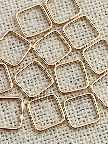 14k GF Jump Ring Square 20ga (.81x8.0x8.0mm)